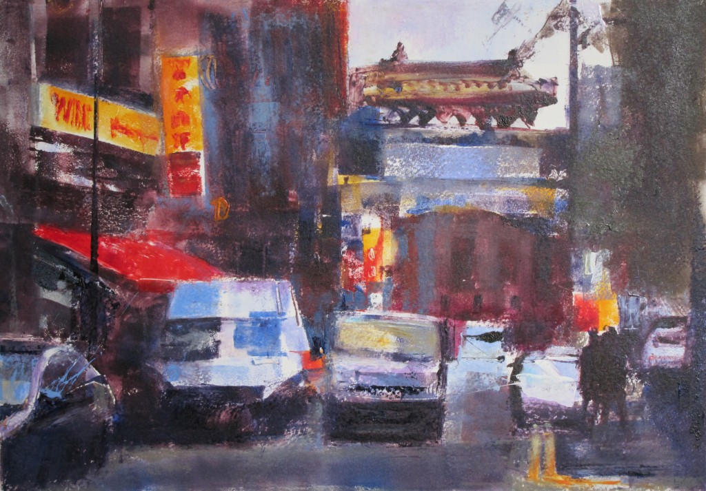 Traffic in Chinatown