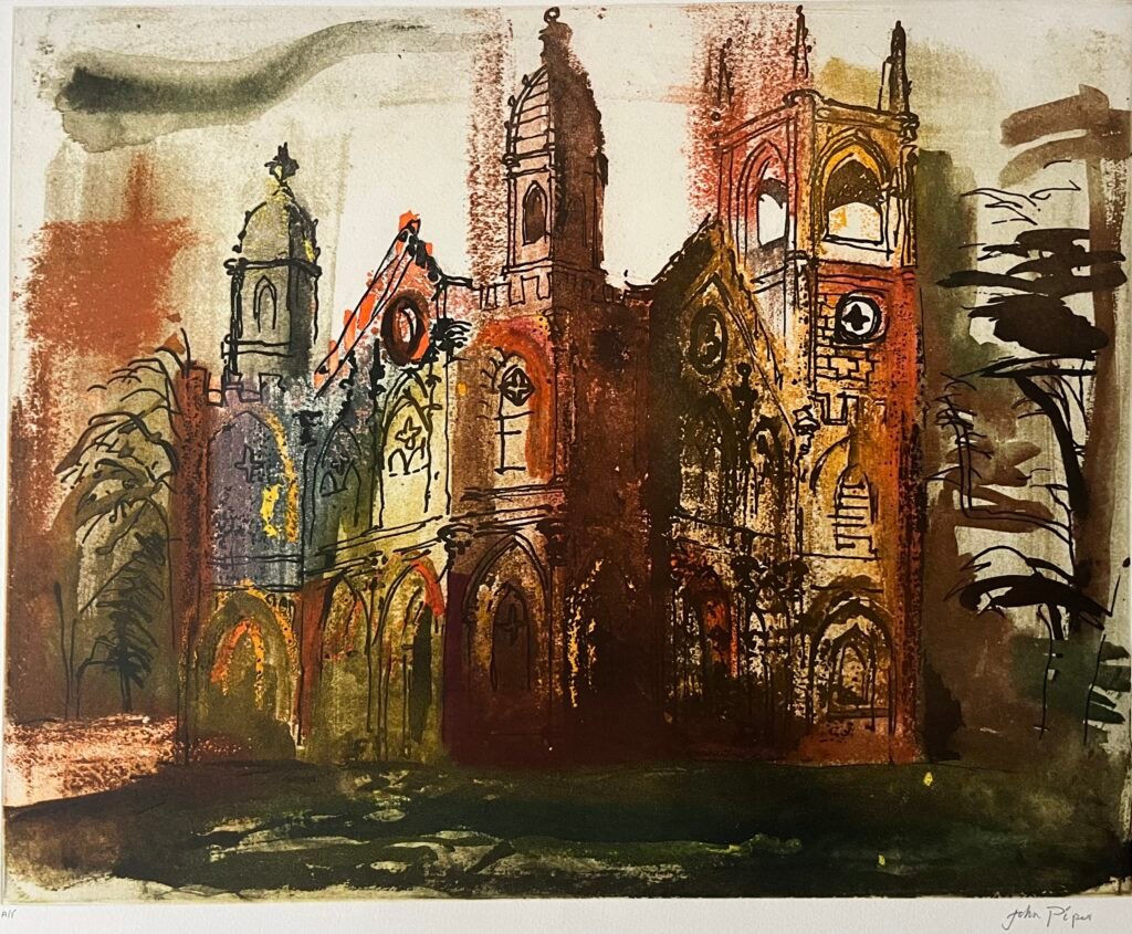 John Piper - Gothic Folly, Stowe - etching and aquatint, artist's proof, 37x47cm (unframed) £850 John Piper - Gothic Folly, Stowe - etching and aquatint, artist proof, 37x47cm £850