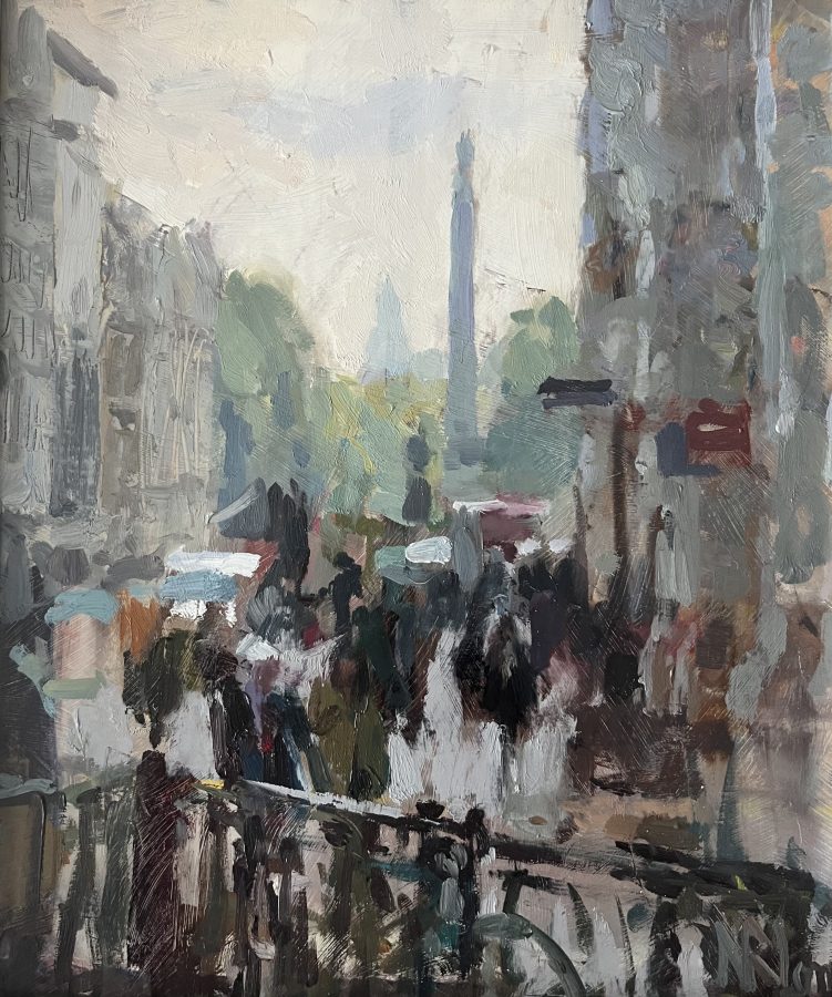 Norman Long - London - oil on board 30x25cm £595 Norman Long - London - oil on board 30x25cm £595