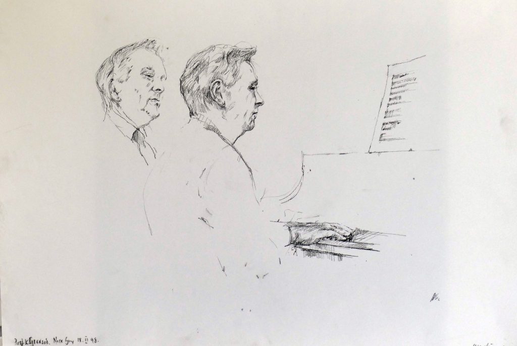Janina Cebertowicz - Professor Grerzod Chopin Conservatoire - charcoal 60x42cm £200