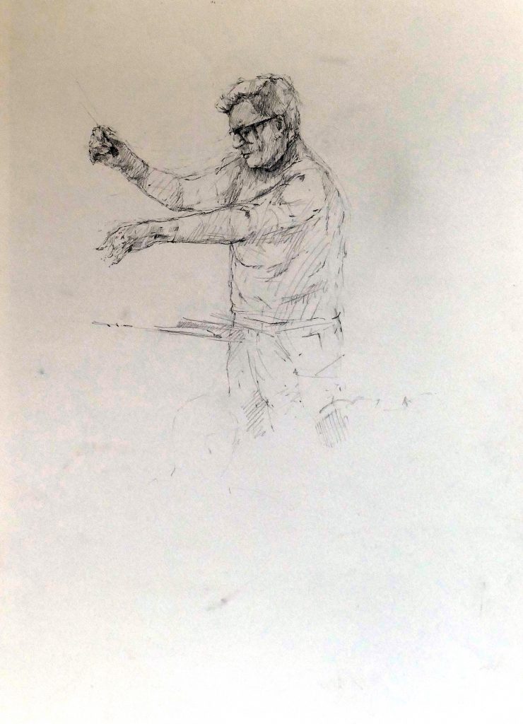 Janina Cebertowicz - Skrowaczewski 10 - graphite 60x42cm £200