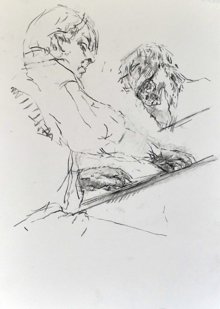 Janina Cebertowicz - Skrowaczewski 2 - charcoal 42x30cm £150