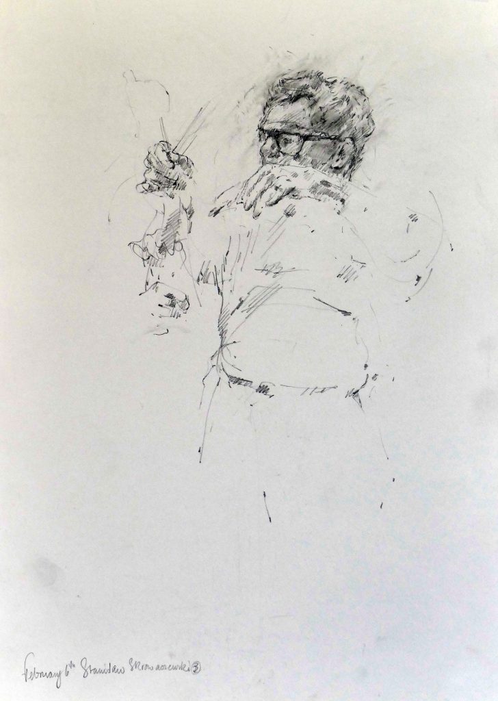 Janina Cebertowicz - Skrowaczewski 3 - charcoal 42x30cm £150