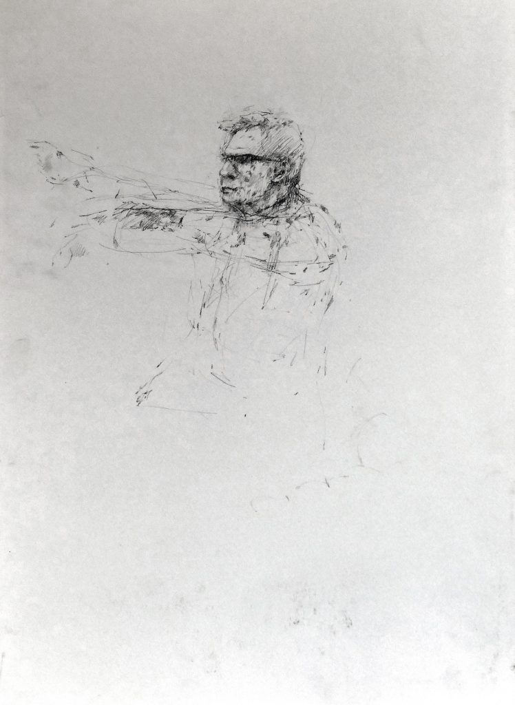 Janina Cebertowicz - Skrowaczewski 7 - graphite 60x42cm £200