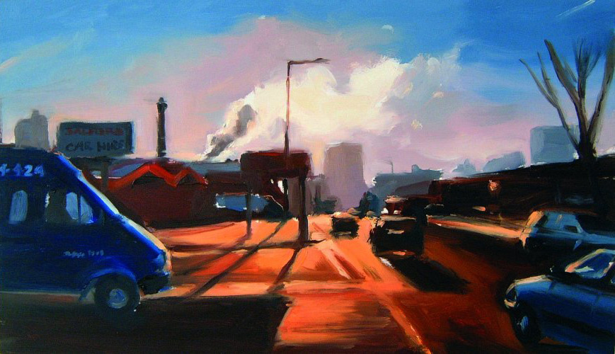 Bury New Road (Boddington's Steam) - Size: 31 x 53cm £250 (print only) - £350 (mounted and framed)