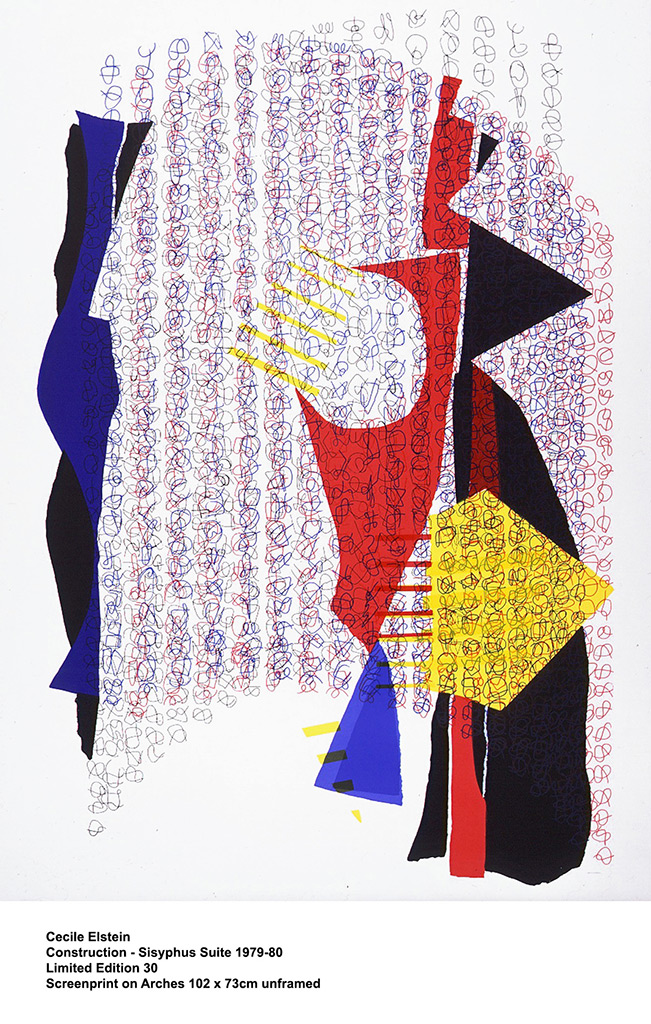 Cecile Elstein - Construction - screen print on arches, unframed size: 75x105cm £1,250