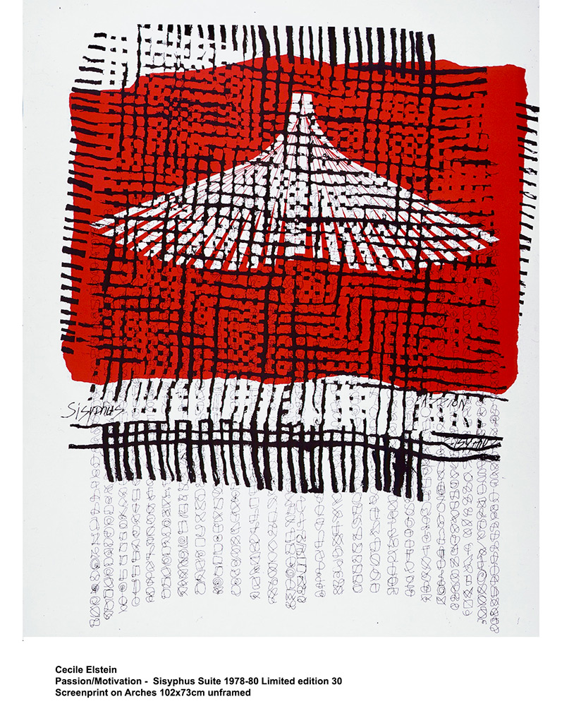 Cecile Elstein - Passion, Motivation - screen print on arches, unframed size: 75x105cm £1,250
