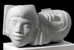 Dawn Rowland - Sisters - Ancaster Limestone 33x56x28cm £15,500 Dawn Rowland - Sisters - Ancaster Limestone 33x56x28cm £15,500