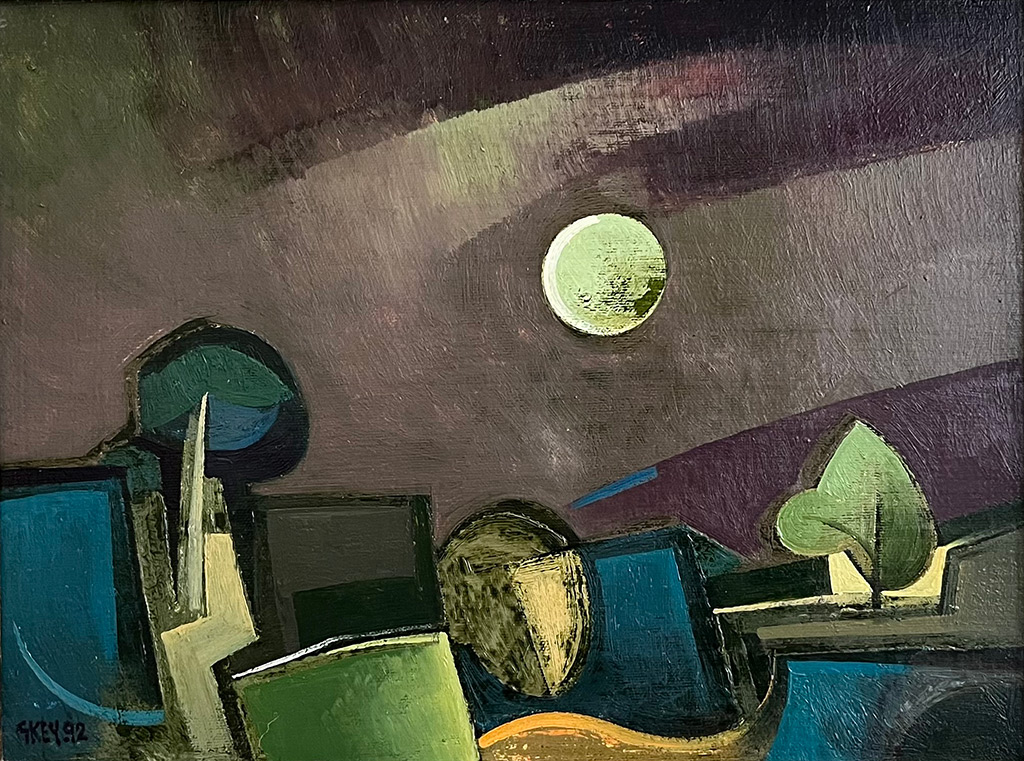 Geoffrey Key - Nocturne - oil on canvas, size: 31x40cm £7,000