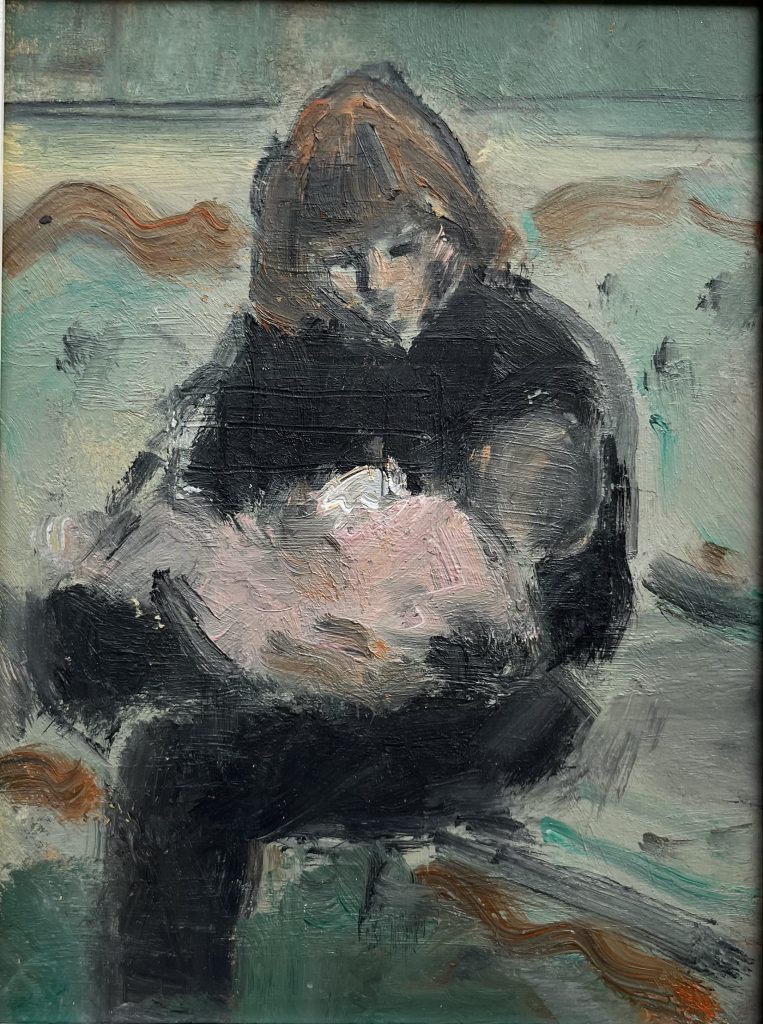 Ghislaine Howard - Mother and Child - 20x15cm, oil on board, £495