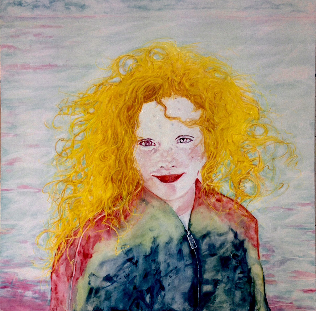 Graham Hudson - Sophie by Dad - mixed media, size 101x101cm P.O.A.