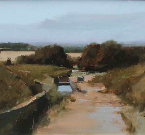 Michael Ashcroft - View from White Coppice - 23x30cm, oil on board, £950