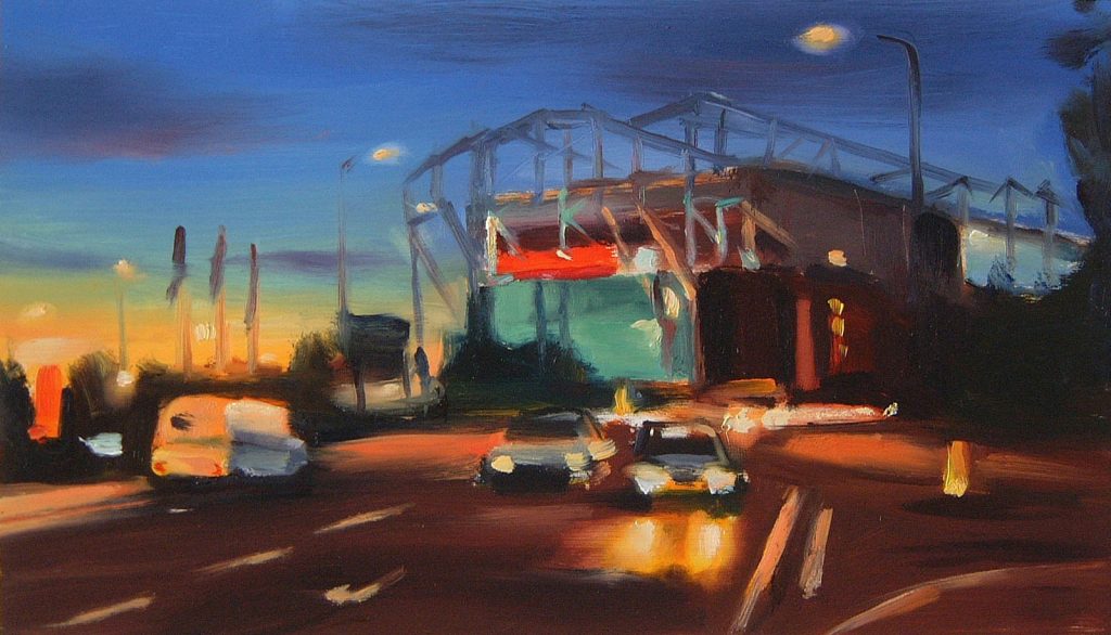 Old Trafford - Size: 22 x 38cm - £185 (print only) - £255 (mounted and framed)
