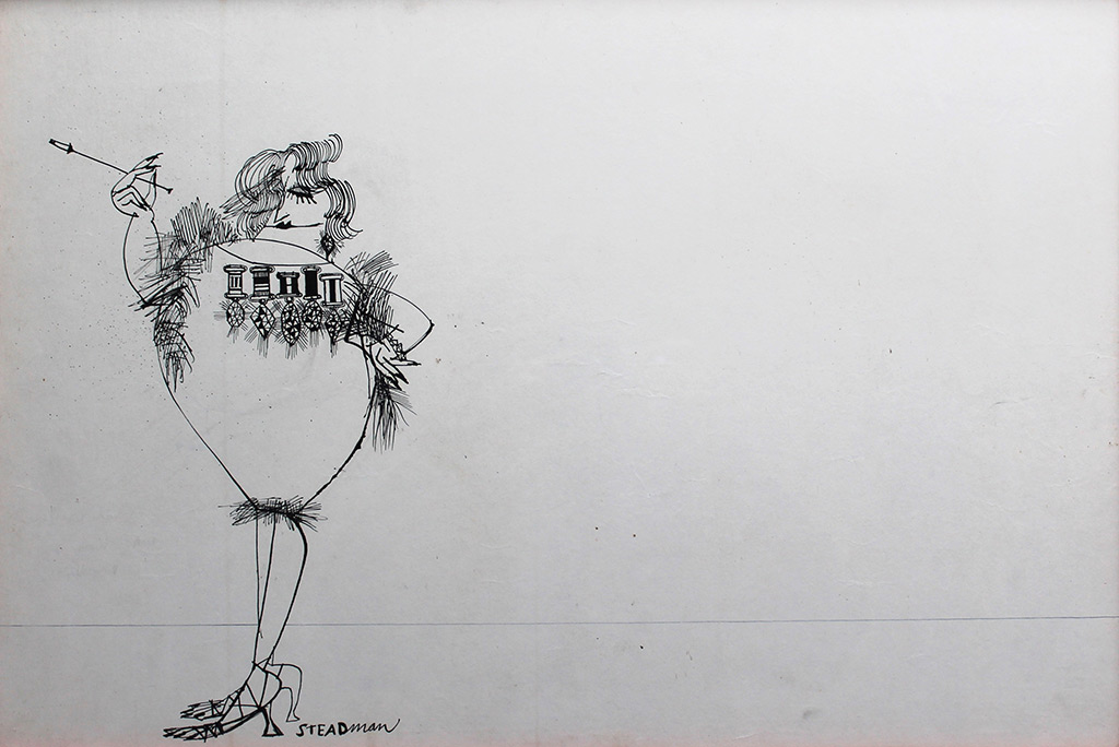 Ralph Steadman - For Services Rendered - original drawing, ink, size: 37x55cm £5,000