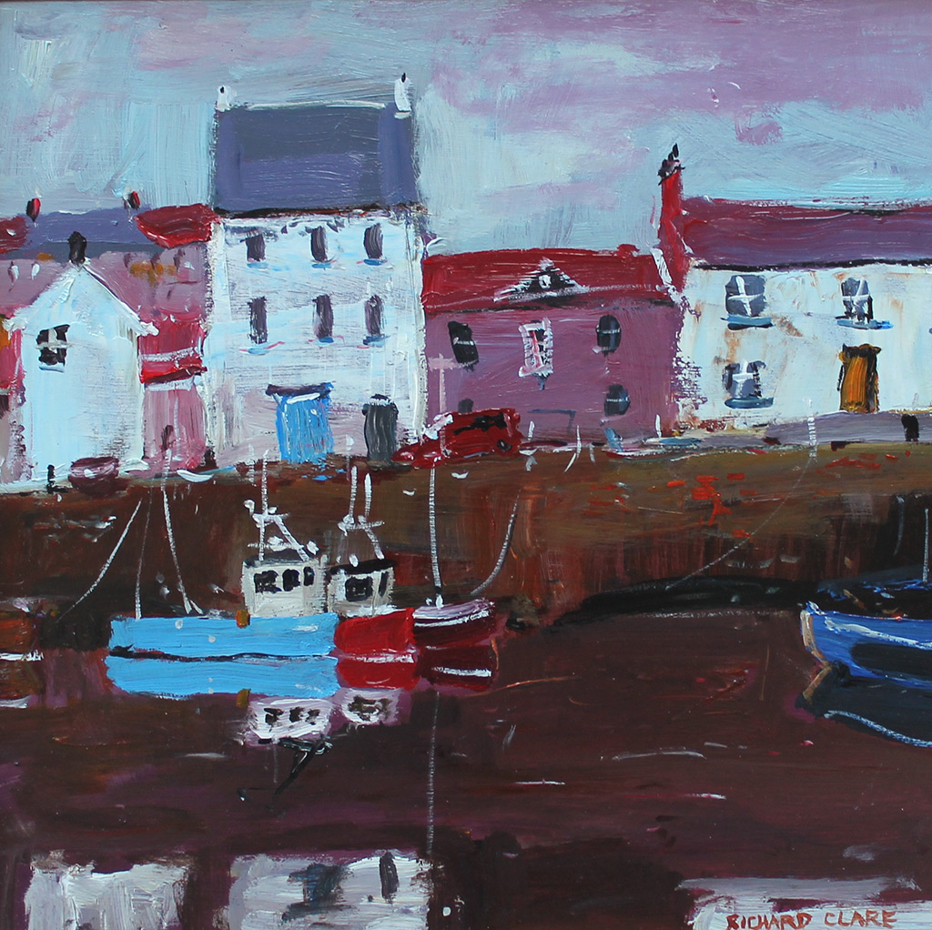 Richard Clare - Crail Reflections - acrylic on board, size: 30x30cm £575