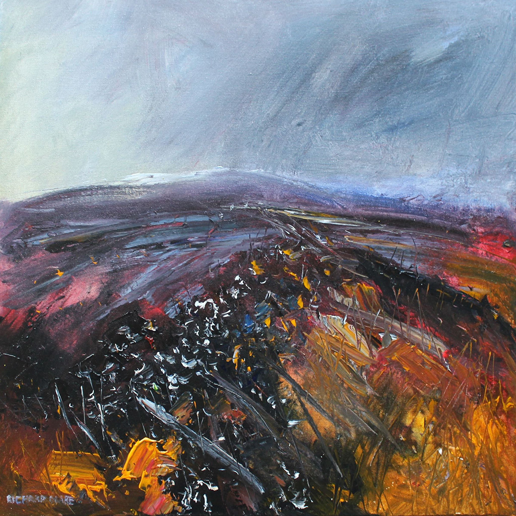 Richard Clare - Grey Skies Over the Moors - acrylic on canvas, size: 50x50cm £750