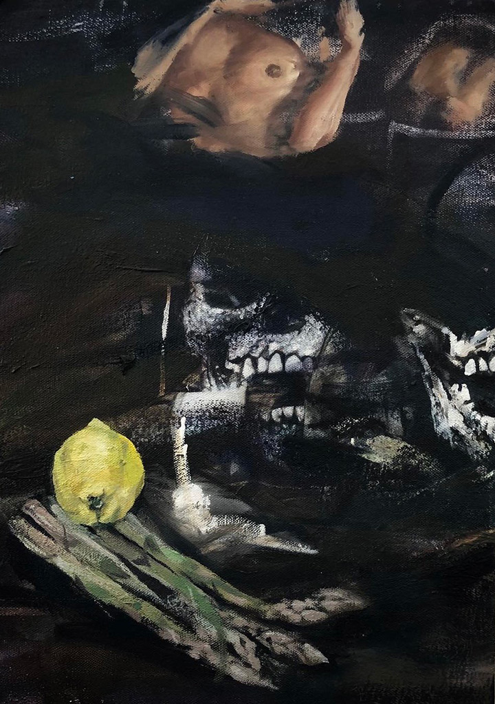 Simon Hadley Attard - Still Life with a Lemon - oil on canvas, size: 30x20cm £300