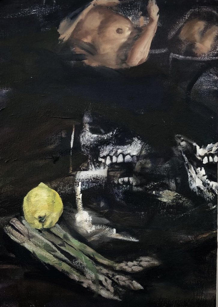 Simon Hadley Attard - Still Life with a Lemon - 30x20cm, oil on canvas, £300