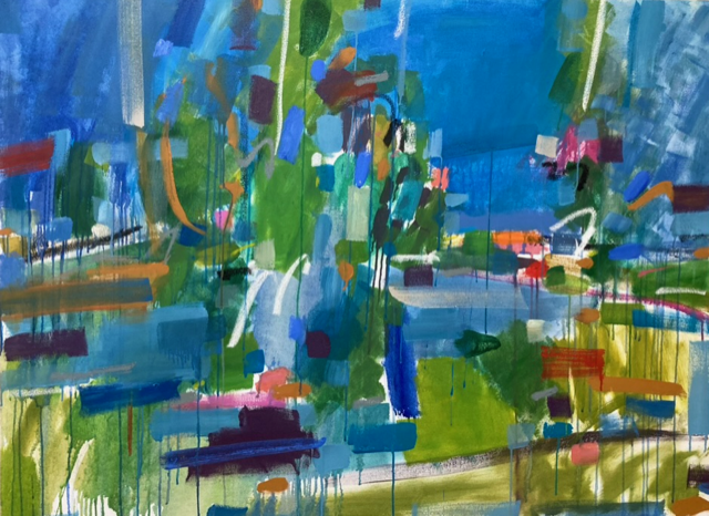 Debbie Goldsmith - Wet Landscape - oil on canvas, 121x91cm £1400