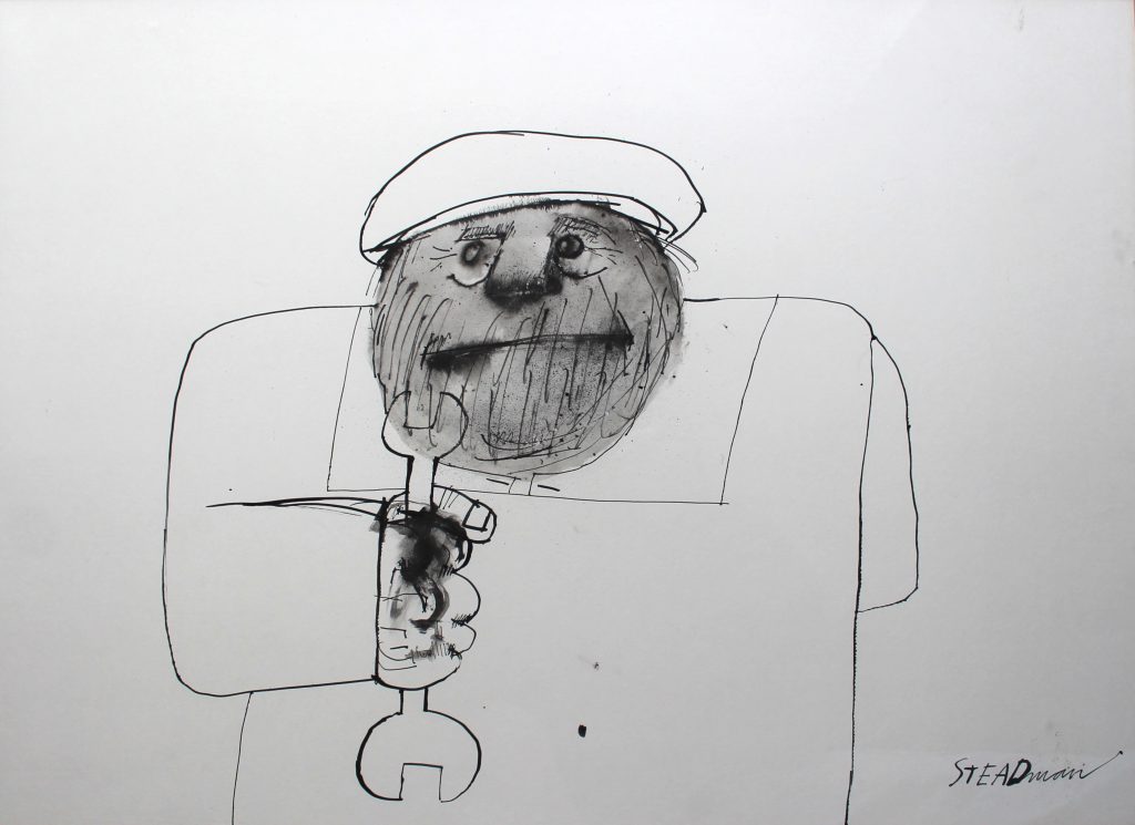 Ralph Steadman - Bloke - original drawing, ink and wash 55x75cm £6000