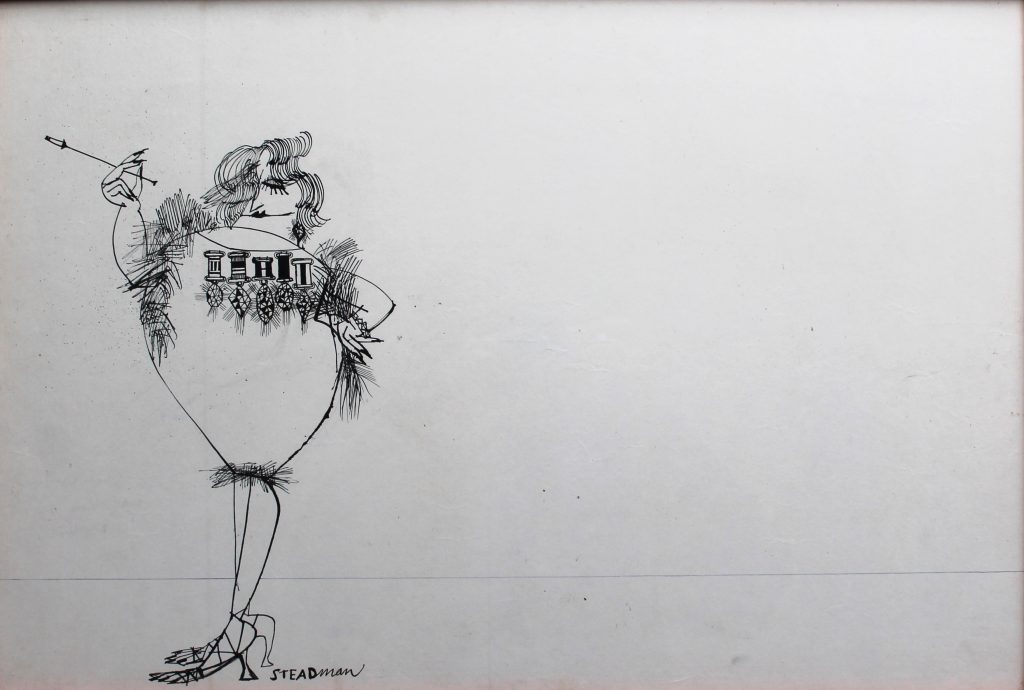 Ralph Steadman - For Services Rendered - original drawing, ink 37x55cm £5000