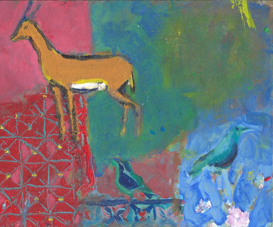 Gina Ward &ndash; Untitled &ndash; oil 14.5x14cm &pound;295