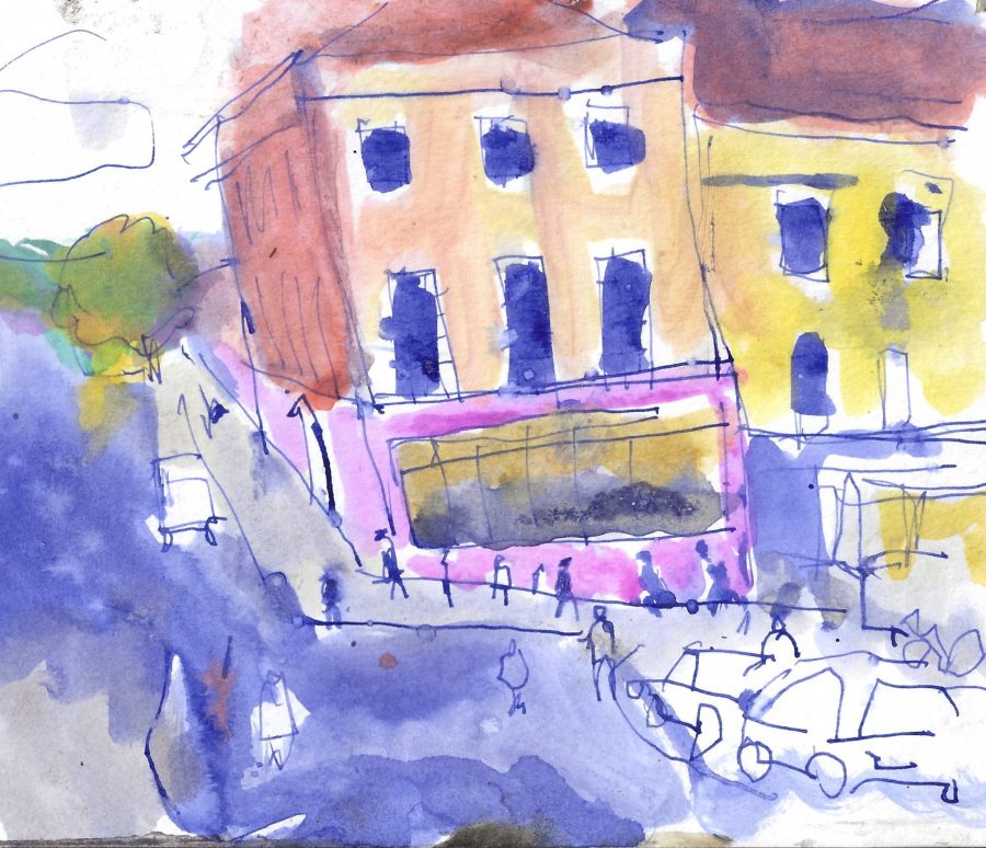 Gina Ward - Bristol 2 - ink 18x14.5cm &pound;195