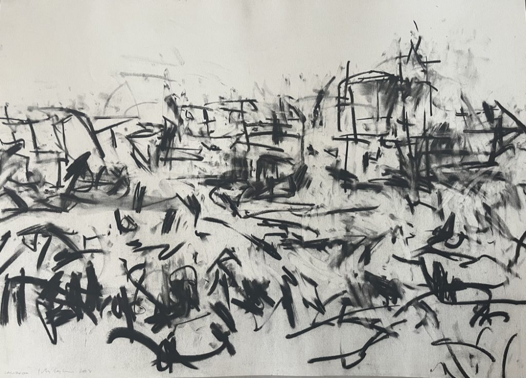 Colin Taylor - &quot;Laguardia&quot; Spain - Charcoal on Arches Paper, 56x76cm £585
