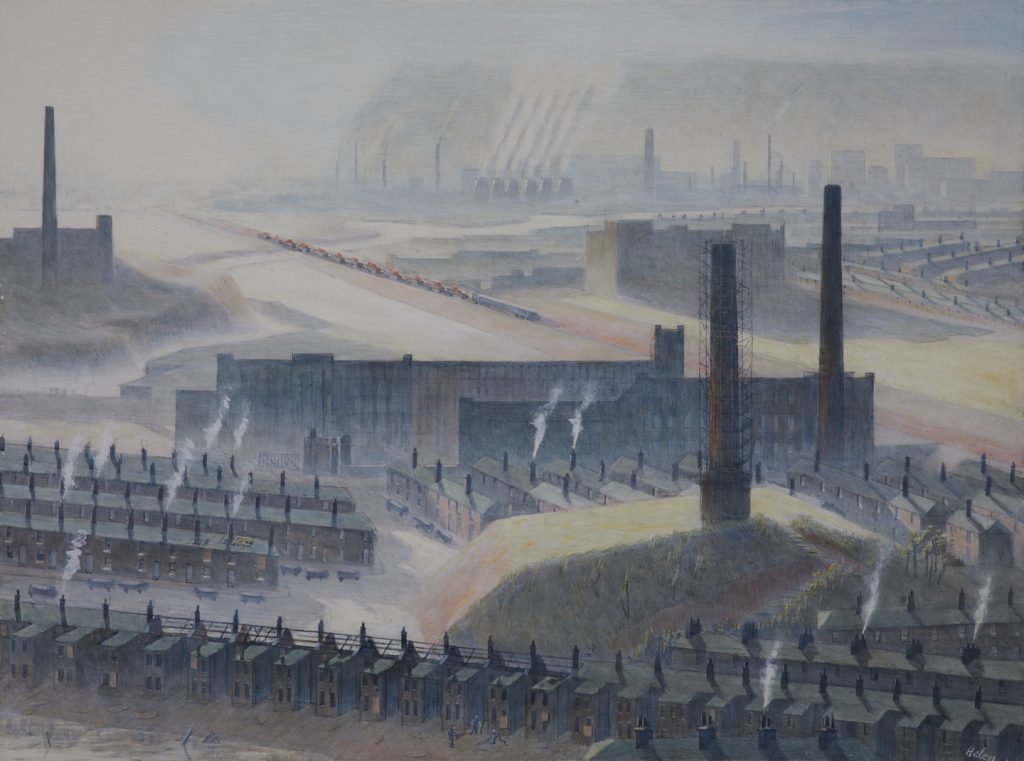 Helen Clapcott - The Chimney - 2011 - egg tempera 22.5x30cm £8,500 Helen Clapcott - The Chimney - 2011 - egg tempera 22.5x30cm £8,500