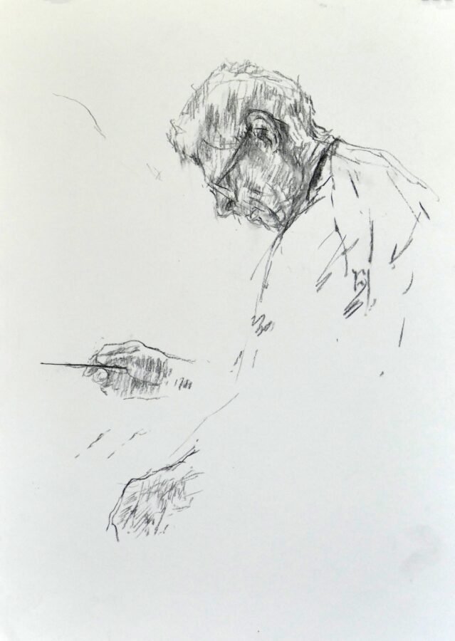 Janina Cebertowicz - Skrowaczewski 5 - graphite 60x42cm &pound;200