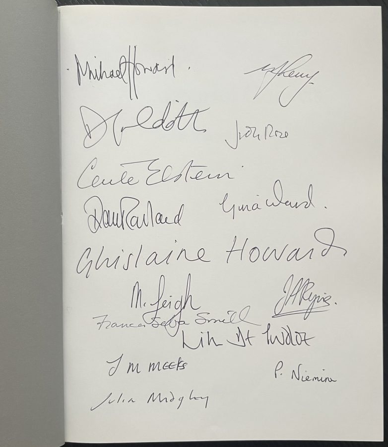 A Colourful Canvas - Signature page - ONLY IN SIGNED EDITION