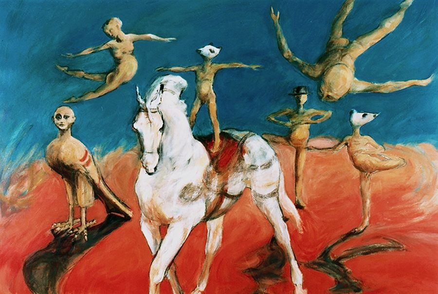 Julia Midgley - Celebration - Acrylic and Pastel 74x109cm Framed £2,400 Julia Midgley - Celebration - Acrylic and Pastel 74x109cm Framed £2,400