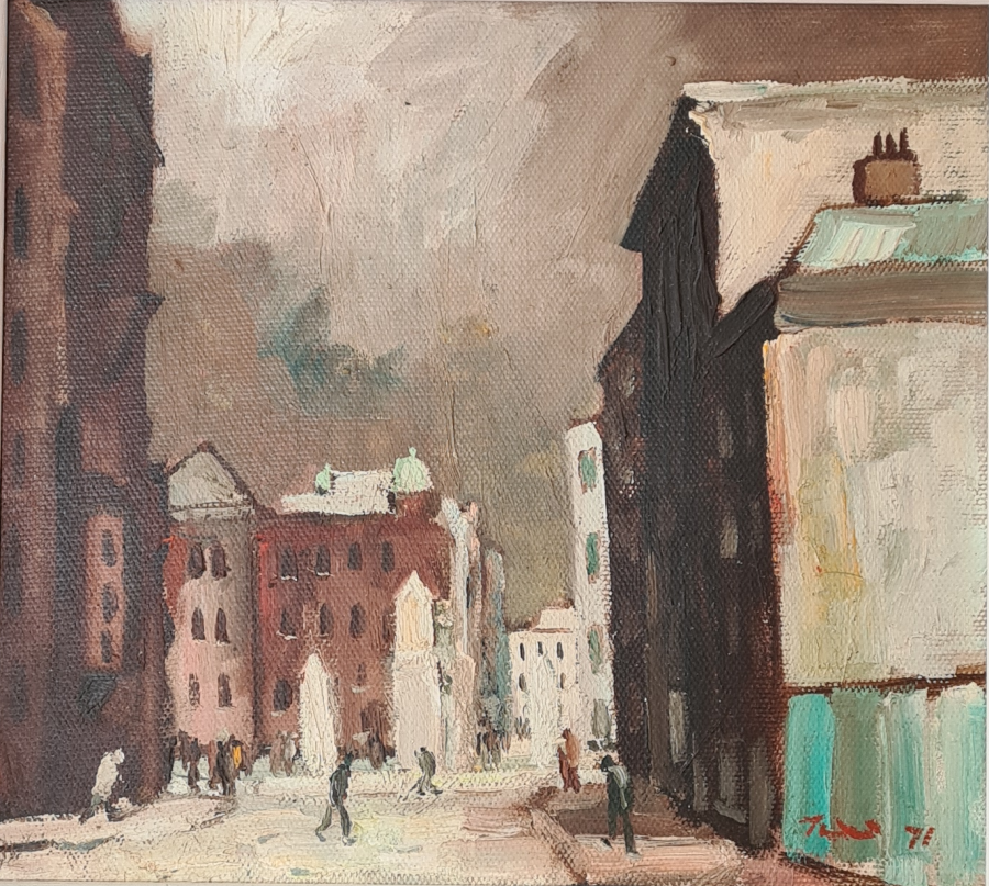 William Turner - St Peter’s Square, Manchester – 1971 – oil on board 19x21.5cm £2850 William Turner - St Peter’s Square, Manchester – 1971 – oil on board 19x21.5cm £2850