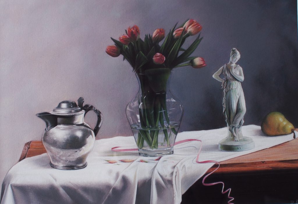 Darren baker - Still Life with Tulips