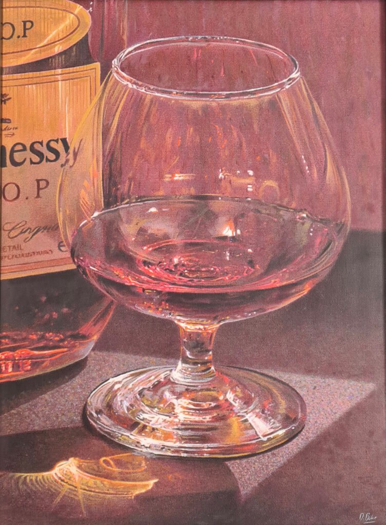 Darren Baker - Evening Cognac - oil on canvas 40x30cm&nbsp;&pound;7,000