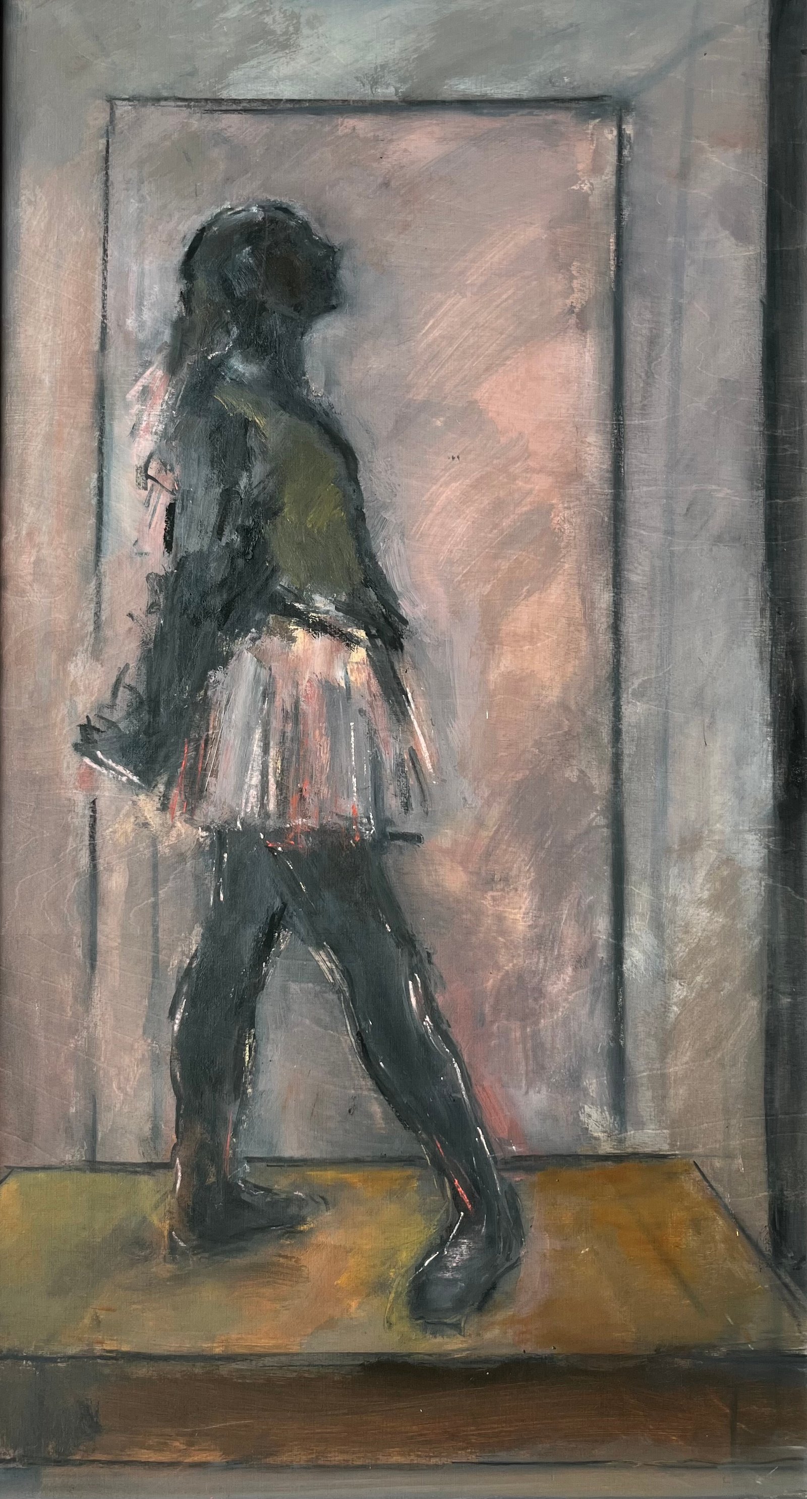 Ghislaine Howard - The Little Dancer after Degas - acrylic on board 100x55cm &pound;3500